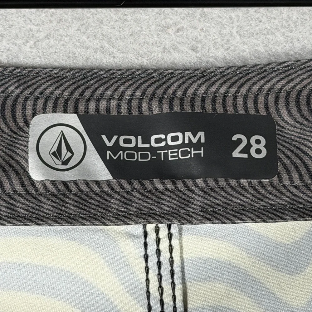 Volcom Mod-Tech Mens 28‎ Board Shorts Wavy Psychedelic Gradient Hawaii A08422H2